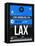 LAX Los Angeles Luggage Tag 3-NaxArt-Framed Stretched Canvas