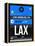LAX Los Angeles Luggage Tag 3-NaxArt-Framed Stretched Canvas