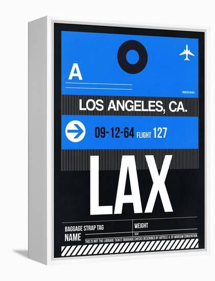 LAX Los Angeles Luggage Tag 3-NaxArt-Framed Stretched Canvas