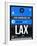 LAX Los Angeles Luggage Tag 3-NaxArt-Framed Art Print