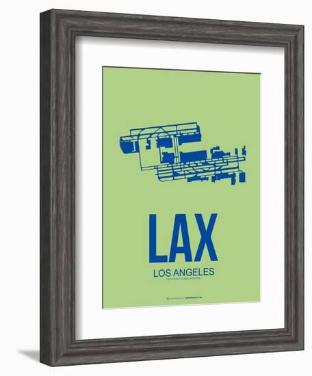 Lax Los Angeles Poster 1-NaxArt-Framed Art Print