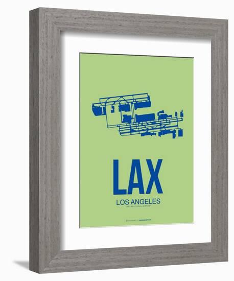 Lax Los Angeles Poster 1-NaxArt-Framed Art Print