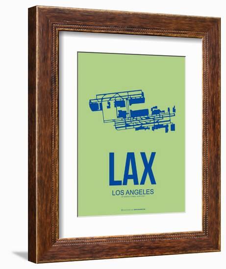 Lax Los Angeles Poster 1-NaxArt-Framed Art Print