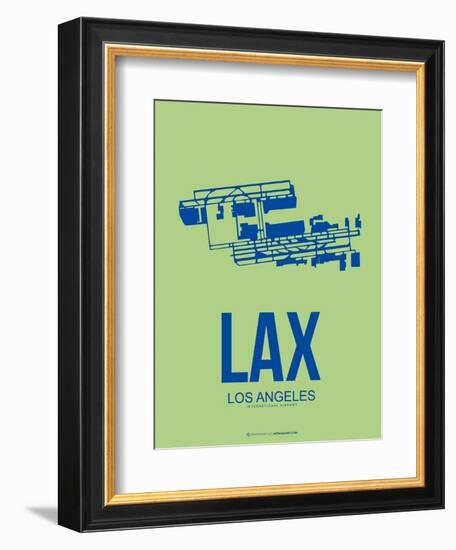 Lax Los Angeles Poster 1-NaxArt-Framed Art Print