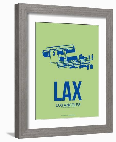 Lax Los Angeles Poster 1-NaxArt-Framed Art Print