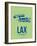 Lax Los Angeles Poster 1-NaxArt-Framed Art Print