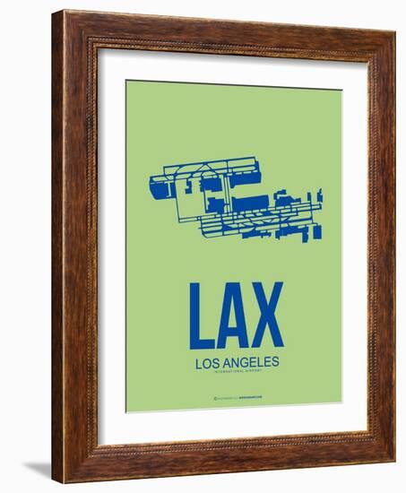 Lax Los Angeles Poster 1-NaxArt-Framed Art Print