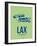 Lax Los Angeles Poster 1-NaxArt-Framed Art Print