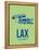 Lax Los Angeles Poster 1-NaxArt-Framed Stretched Canvas