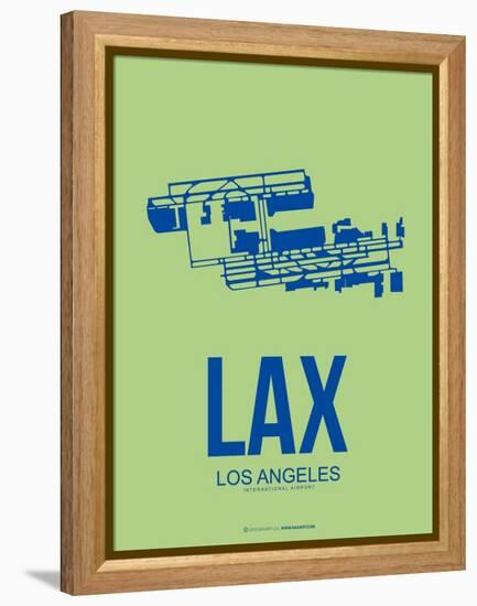 Lax Los Angeles Poster 1-NaxArt-Framed Stretched Canvas