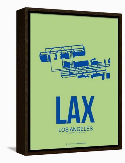 Lax Los Angeles Poster 1-NaxArt-Framed Stretched Canvas