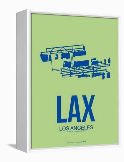 Lax Los Angeles Poster 1-NaxArt-Framed Stretched Canvas