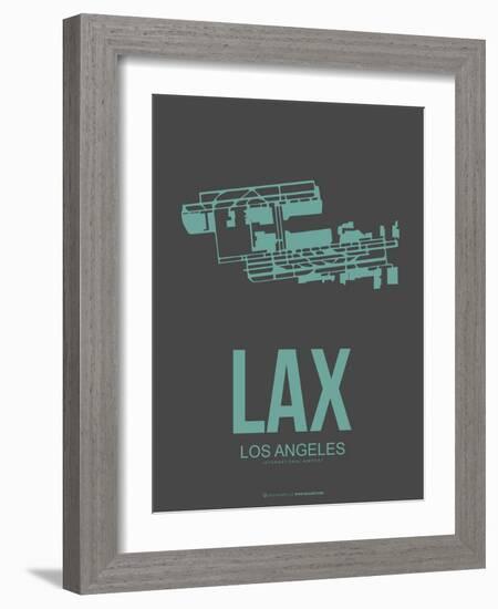 Lax Los Angeles Poster 2-NaxArt-Framed Art Print