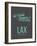 Lax Los Angeles Poster 2-NaxArt-Framed Art Print