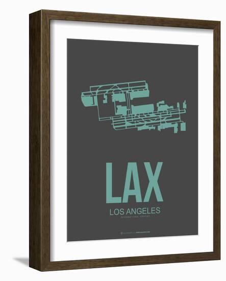 Lax Los Angeles Poster 2-NaxArt-Framed Art Print