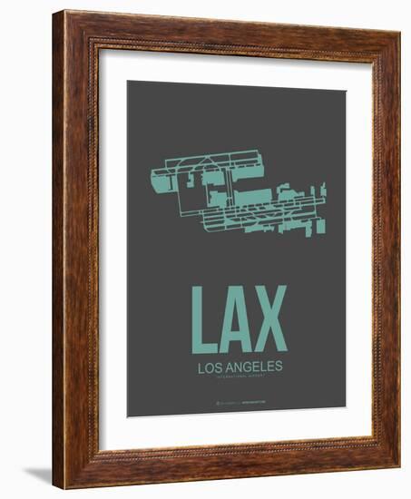 Lax Los Angeles Poster 2-NaxArt-Framed Art Print