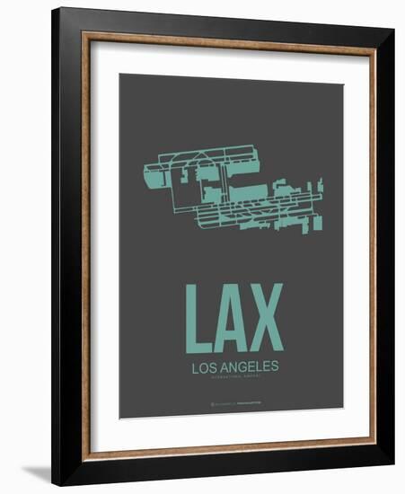 Lax Los Angeles Poster 2-NaxArt-Framed Art Print