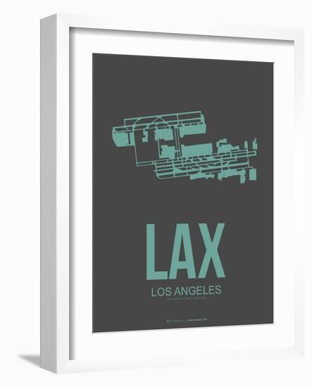 Lax Los Angeles Poster 2-NaxArt-Framed Art Print