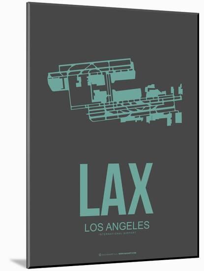 Lax Los Angeles Poster 2-NaxArt-Mounted Art Print