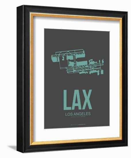 Lax Los Angeles Poster 2-NaxArt-Framed Premium Giclee Print