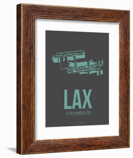 Lax Los Angeles Poster 2-NaxArt-Framed Art Print