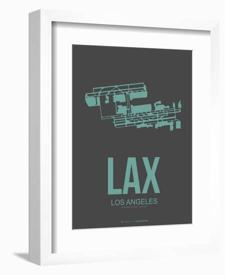 Lax Los Angeles Poster 2-NaxArt-Framed Art Print