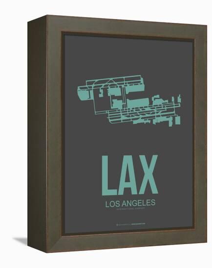 Lax Los Angeles Poster 2-NaxArt-Framed Stretched Canvas