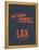 Lax Los Angeles Poster 3-NaxArt-Framed Stretched Canvas