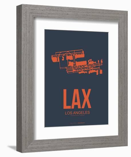 Lax Los Angeles Poster 3-NaxArt-Framed Art Print