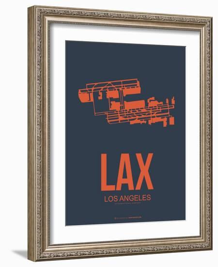 Lax Los Angeles Poster 3-NaxArt-Framed Art Print