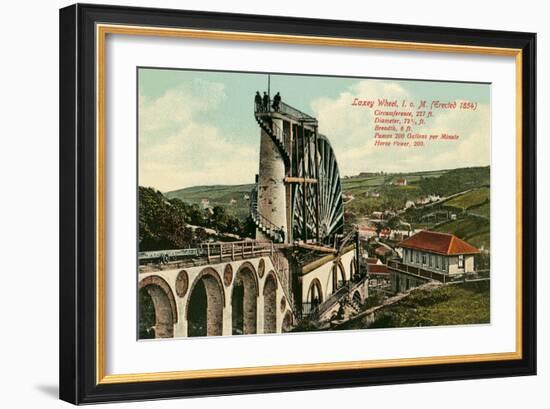 Laxey Wheel, Isle of Man-null-Framed Art Print