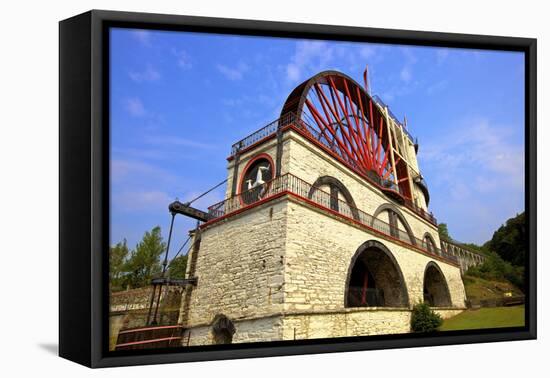 Laxey Wheel, Laxey, Isle of Man, Europe-Neil Farrin-Framed Premier Image Canvas