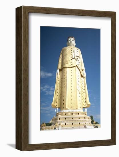 Lay Kyun Sakkya Standing Buddha, Sagaing Division-Annie Owen-Framed Photographic Print