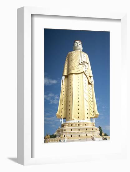 Lay Kyun Sakkya Standing Buddha, Sagaing Division-Annie Owen-Framed Photographic Print