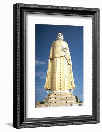 Lay Kyun Sakkya Standing Buddha, Sagaing Division-Annie Owen-Framed Photographic Print