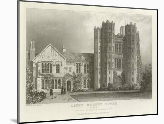 Layer Marney Tower, Essex, the Seat of Mathews Corsellis, Esquire-William Henry Bartlett-Mounted Giclee Print