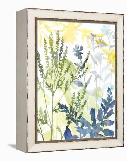 Layered Blooms I-Megan Meagher-Framed Stretched Canvas