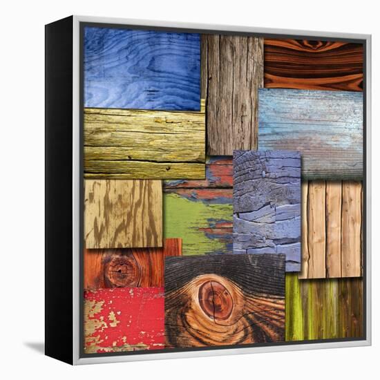 Layered Wood-Karen Williams-Framed Premier Image Canvas