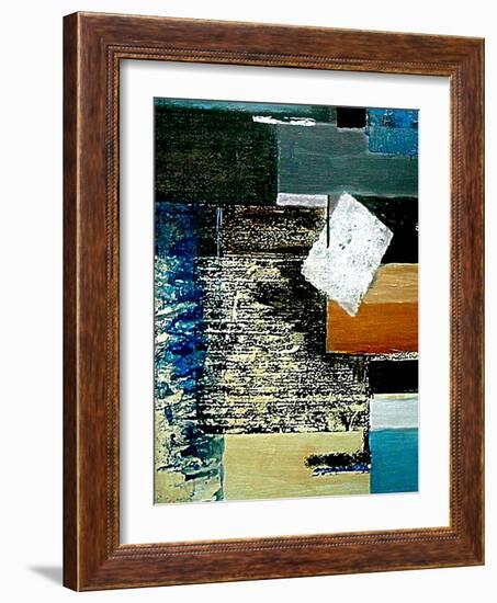 Layers and Squares II-Ruth Palmer 2-Framed Art Print