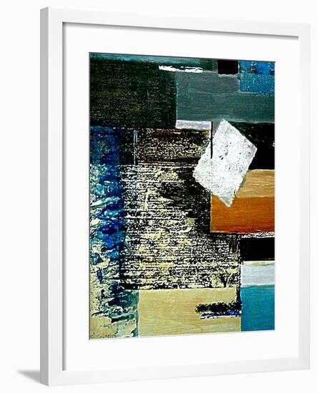 Layers and Squares II-Ruth Palmer 2-Framed Art Print