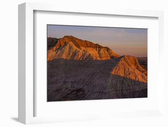 Layers and Striations of Spectacular Blue Mesa in Petrified Forest National Park, Arizona-Jerry Ginsberg-Framed Photographic Print