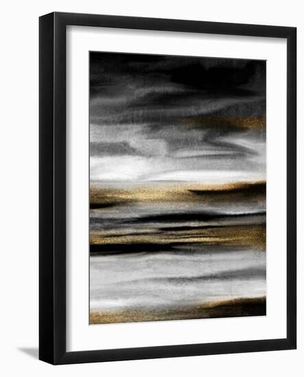 Layers Of Black And White 2-Kimberly Allen-Framed Art Print