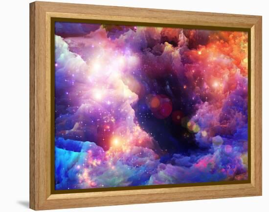 Layers of Fractal Paint-agsandrew-Framed Stretched Canvas