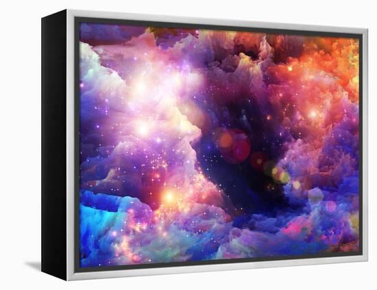 Layers of Fractal Paint-agsandrew-Framed Stretched Canvas