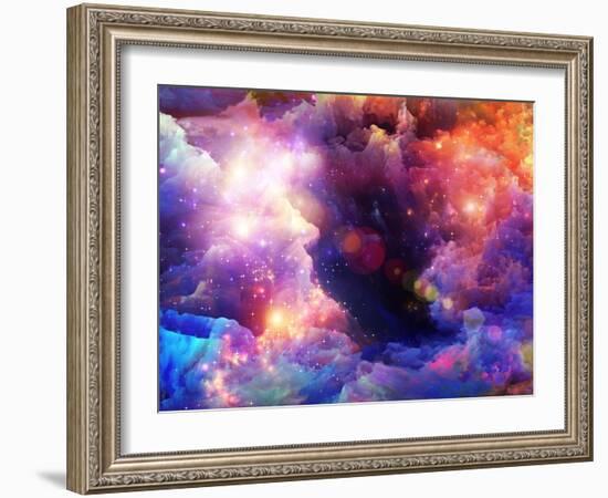 Layers of Fractal Paint-agsandrew-Framed Art Print