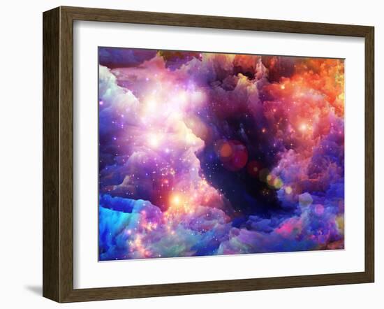 Layers of Fractal Paint-agsandrew-Framed Art Print