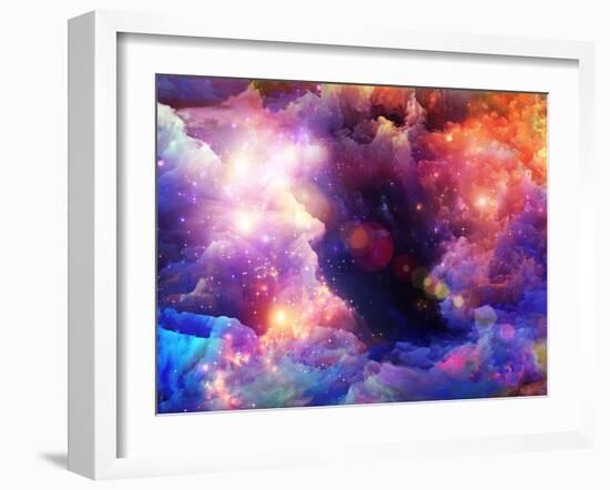 Layers of Fractal Paint-agsandrew-Framed Art Print