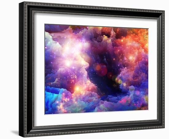 Layers of Fractal Paint-agsandrew-Framed Art Print