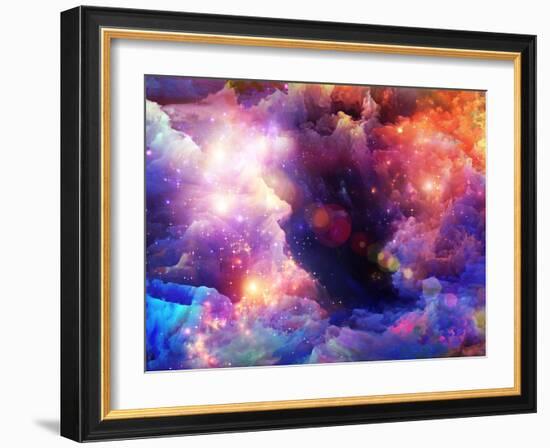 Layers of Fractal Paint-agsandrew-Framed Art Print