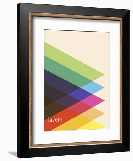 Layers-Simon C^ Page-Framed Art Print